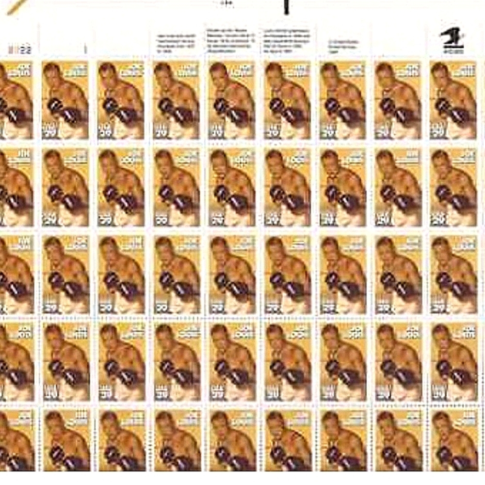 Vintage Joe Louis Stamps 29 cents uncut